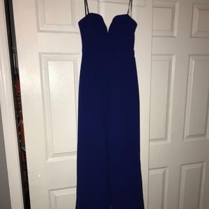 Blue dress one piece outfit
